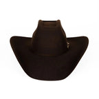 Tombstone 20X 8 Segundos Brick Crown Style Western Cowboy Fur Felt Hat - Brown - OriginalWestern.com