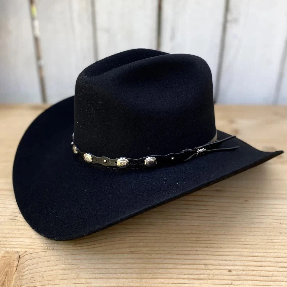 Tombstone 20X Denver Style Western Cowboy Fur Felt Hat - Black - OriginalWestern.com