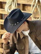 Tombstone 20X Denver Style Western Cowboy Fur Felt Hat - Black - OriginalWestern.com