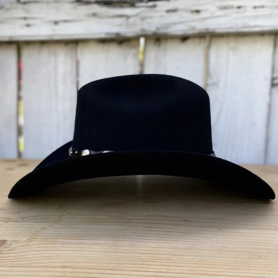 Tombstone 20X Denver Style Western Cowboy Fur Felt Hat - Black - OriginalWestern.com