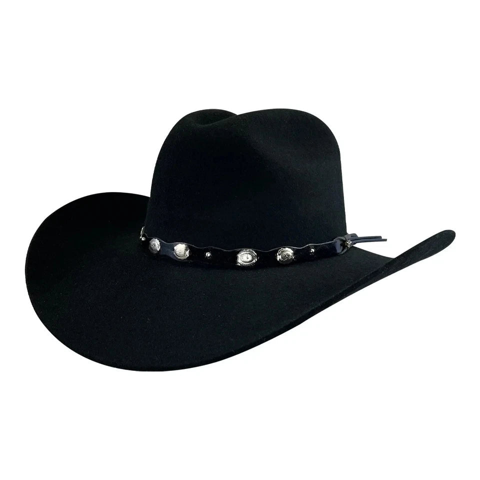 Tombstone 20X Denver Style Western Cowboy Fur Felt Hat - Black - OriginalWestern.com
