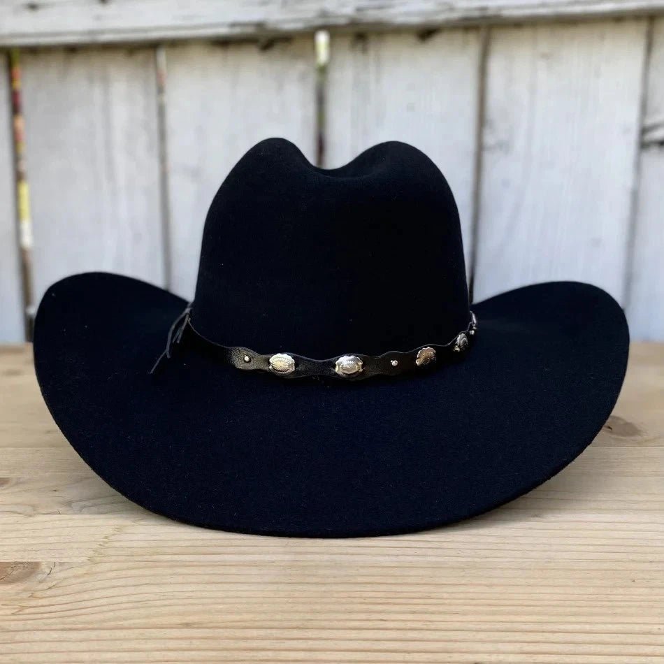 Tombstone 20X Denver Style Western Cowboy Fur Felt Hat - Black - OriginalWestern.com