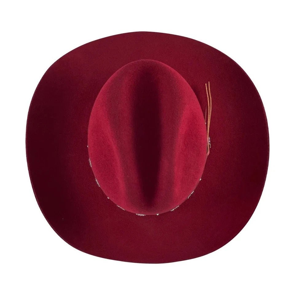 Tombstone 20X Denver Style Western Cowboy Fur Felt Hat - Burgundy - OriginalWestern.com