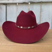 Tombstone 20X Denver Style Western Cowboy Fur Felt Hat - Burgundy - OriginalWestern.com