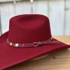 Tombstone 20X Denver Style Western Cowboy Fur Felt Hat - Burgundy - OriginalWestern.com