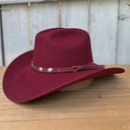 Tombstone 20X Denver Style Western Cowboy Fur Felt Hat - Burgundy - OriginalWestern.com