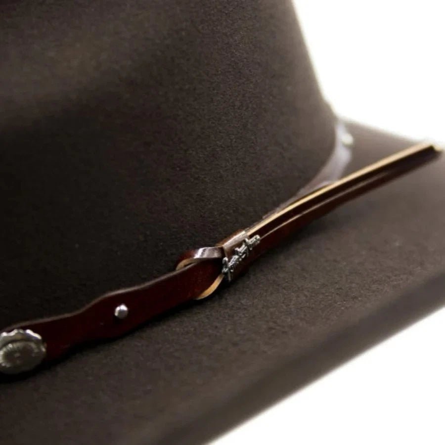 Tombstone 20X Denver Style Western Cowboy Fur Felt Hat - Chocolate Brown - OriginalWestern.com