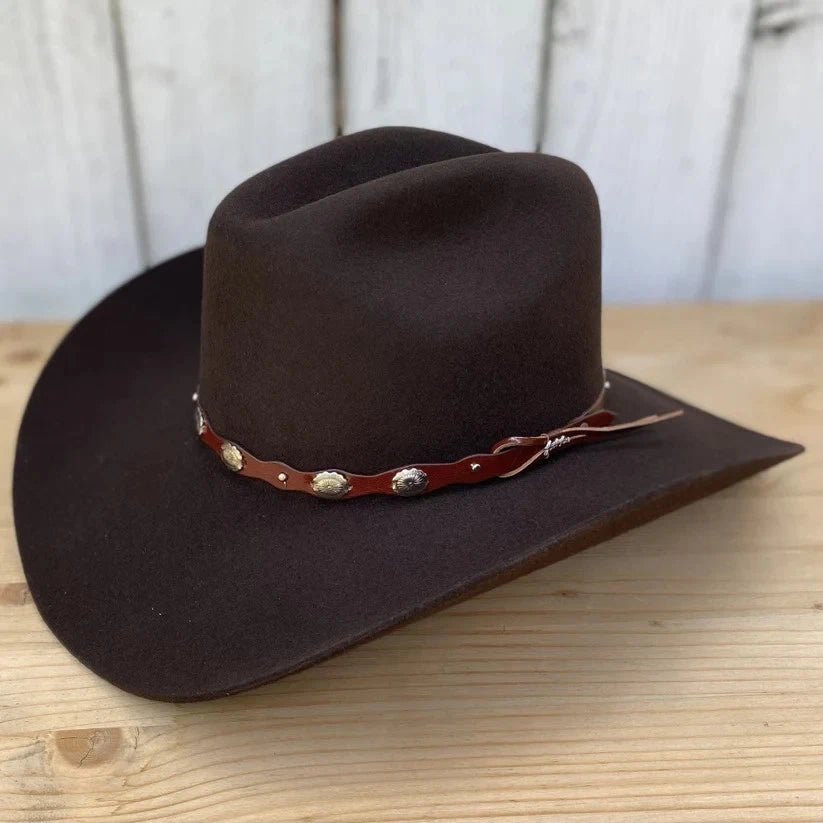 Tombstone 20X Denver Style Western Cowboy Fur Felt Hat - Chocolate Brown - OriginalWestern.com