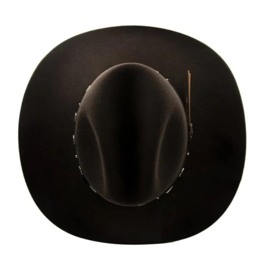 Tombstone 20X Denver Style Western Cowboy Fur Felt Hat - Chocolate Brown - OriginalWestern.com