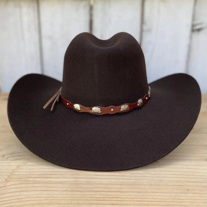 Tombstone 20X Denver Style Western Cowboy Fur Felt Hat - Chocolate Brown - OriginalWestern.com