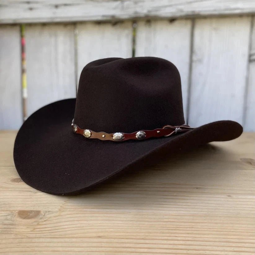 Tombstone 20X Denver Style Western Cowboy Fur Felt Hat - Chocolate Brown - OriginalWestern.com