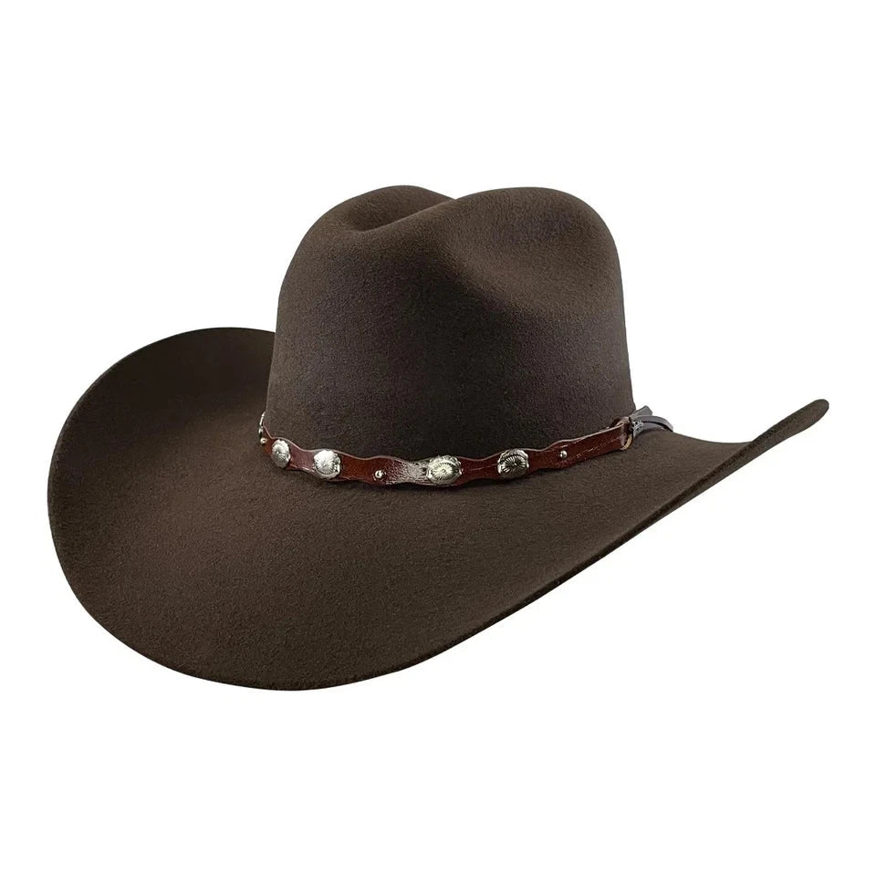 Tombstone 20X Denver Style Western Cowboy Fur Felt Hat - Chocolate Brown - OriginalWestern.com