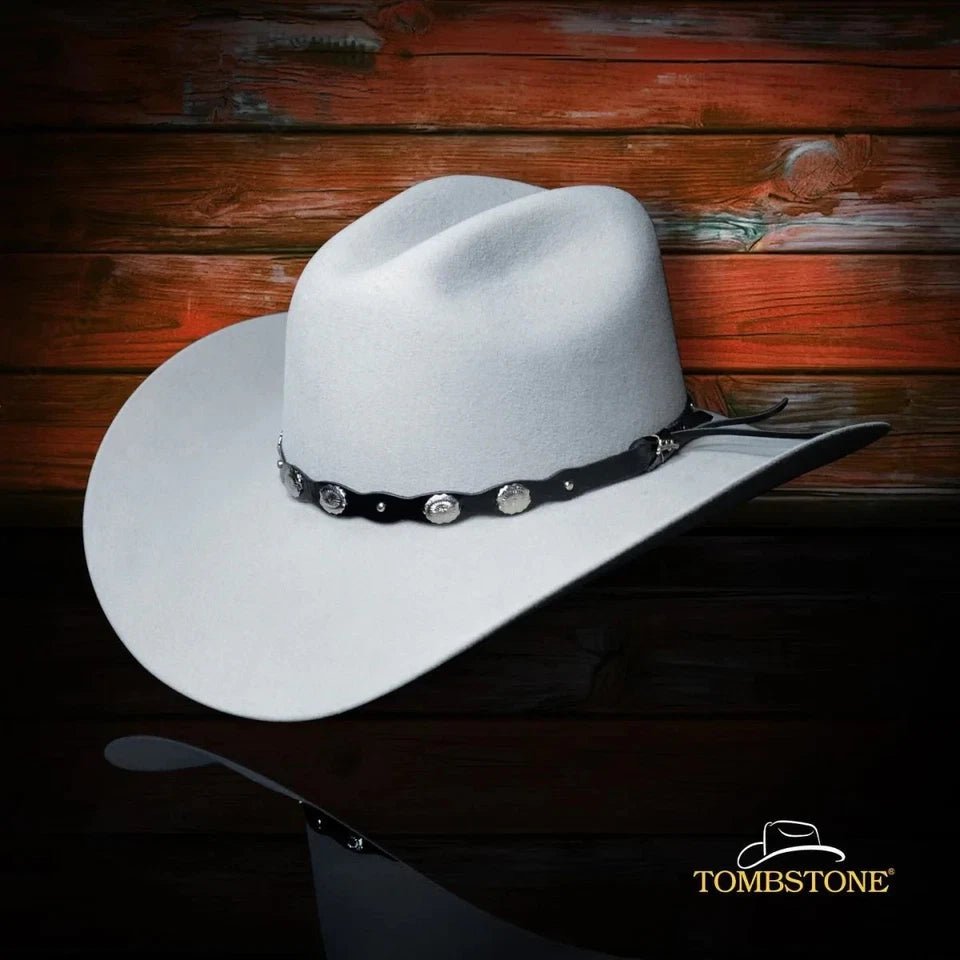 Tombstone 20X Denver Style Western Cowboy Fur Felt Hat - Gray - OriginalWestern.com
