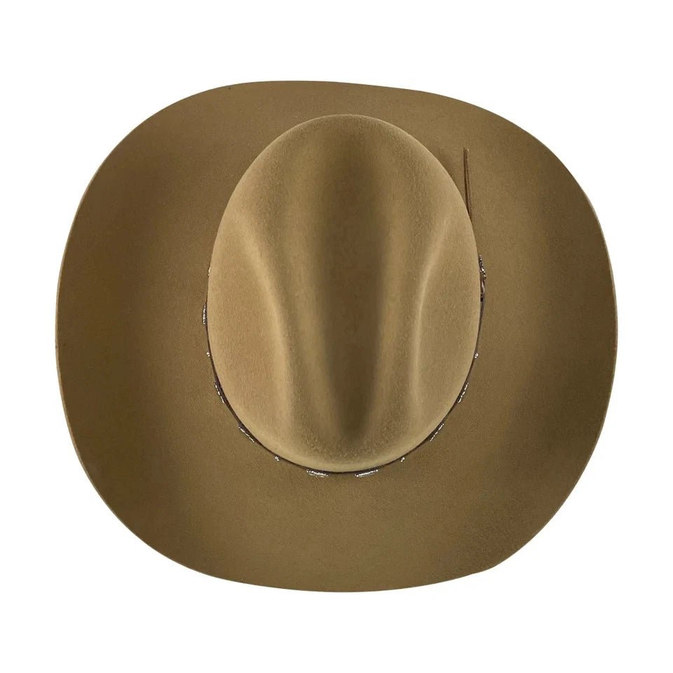 Tombstone 20X Denver Style Western Cowboy Fur Felt Hat - Nutria Sahara - OriginalWestern.com