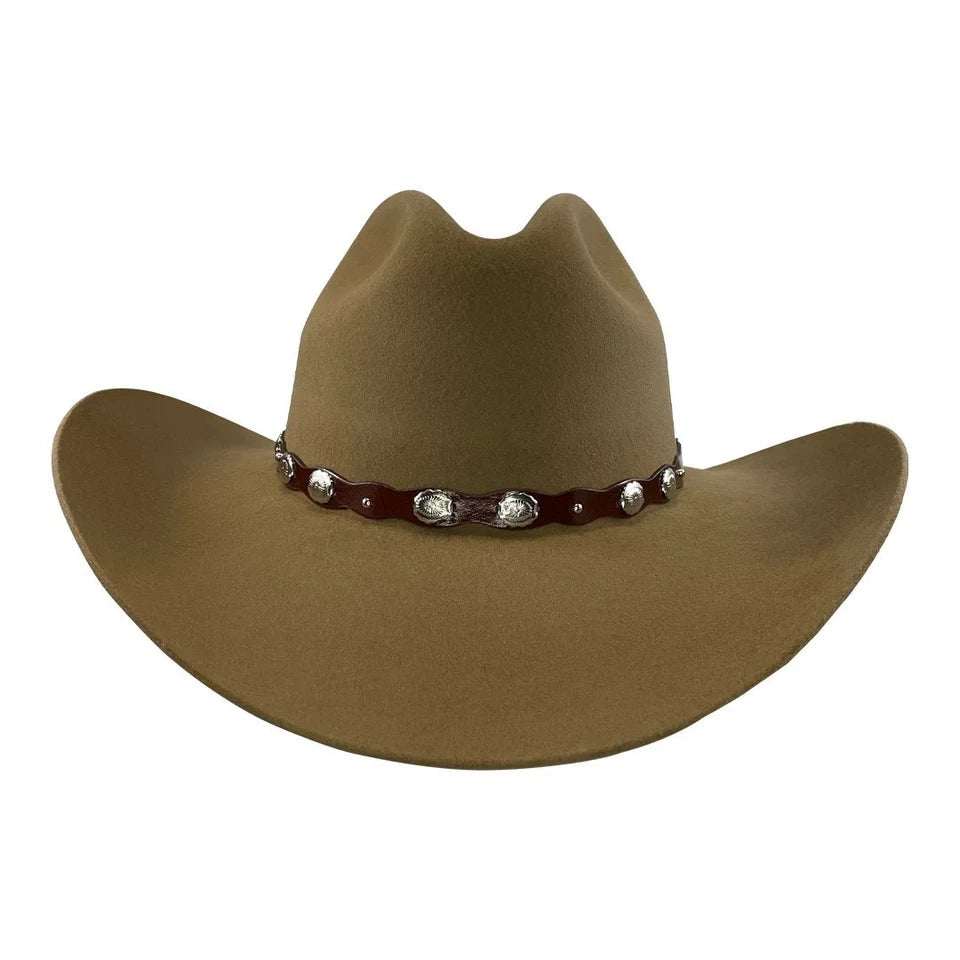Tombstone 20X Denver Style Western Cowboy Fur Felt Hat - Nutria Sahara - OriginalWestern.com