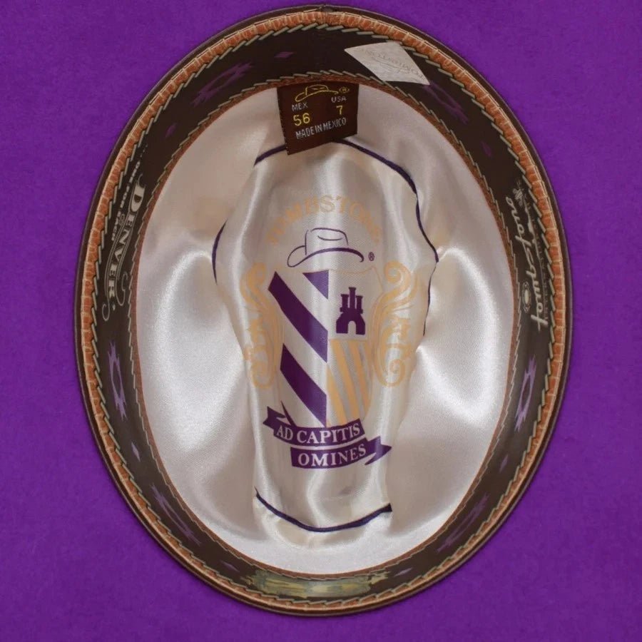 Tombstone 20X Denver Style Western Cowboy Fur Felt Hat - Purple - OriginalWestern.com