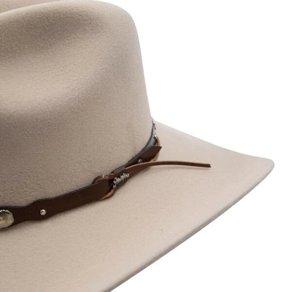 Tombstone 20X Denver Style Western Cowboy Fur Felt Hat - Silverbelly Beige - OriginalWestern.com
