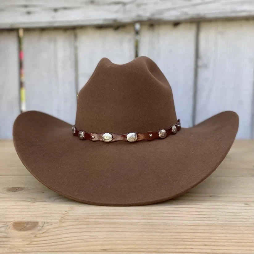 Tombstone 20X Denver Style Western Cowboy Fur Felt Hat - Walnut Pecan - OriginalWestern.com
