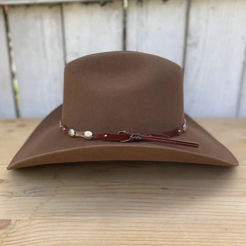 Tombstone 20X Denver Style Western Cowboy Fur Felt Hat - Walnut Pecan - OriginalWestern.com