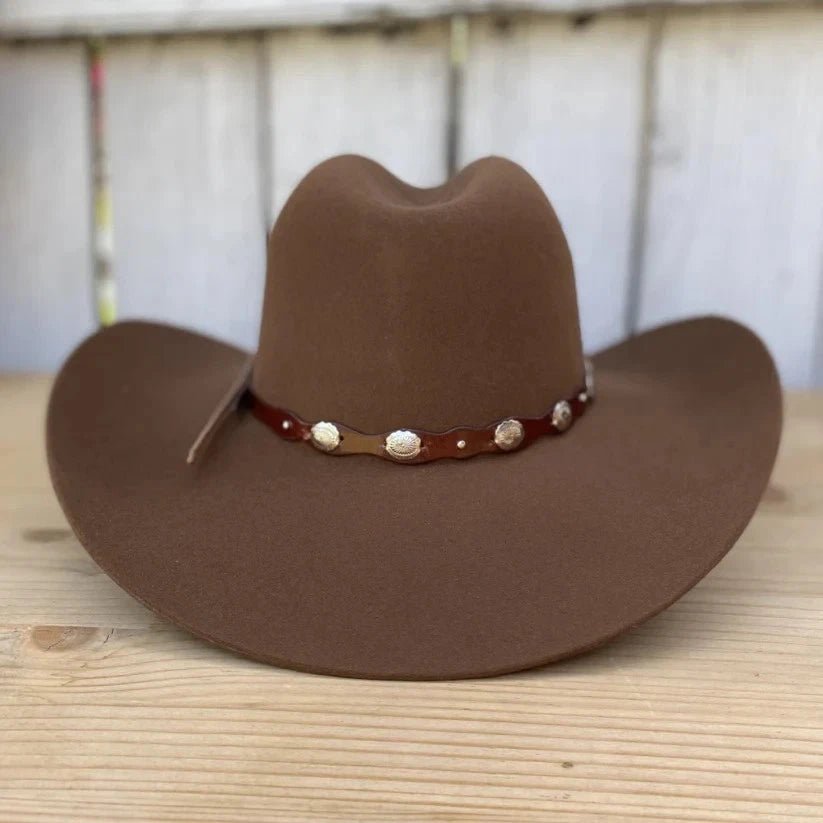 Tombstone 20X Denver Style Western Cowboy Fur Felt Hat - Walnut Pecan - OriginalWestern.com