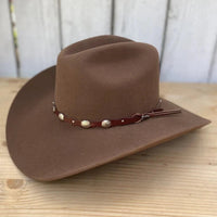 Tombstone 20X Denver Style Western Cowboy Fur Felt Hat - Walnut Pecan - OriginalWestern.com