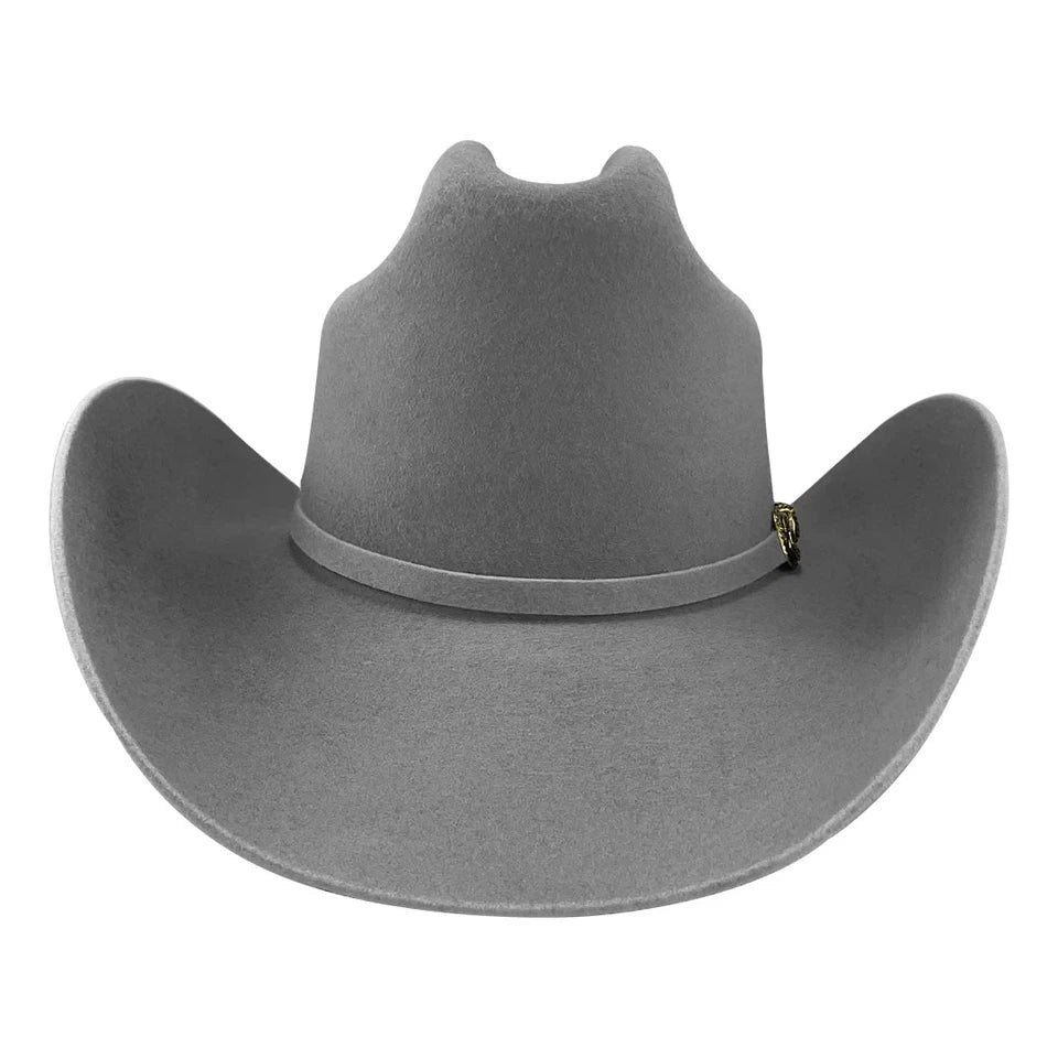 Tombstone 20X Los Dos Carnales Patron Style Western Cowboy Fur Felt Hat - Gray - OriginalWestern.com