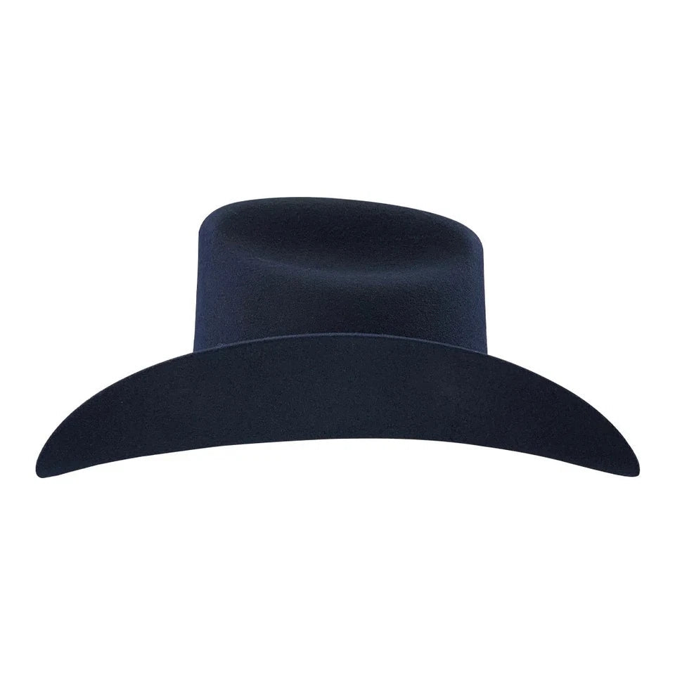 Tombstone 20X Los Dos Carnales Patron Style Western Cowboy Fur Felt Hat - Navy Blue - OriginalWestern.com