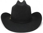 Tombstone 20X Los Dos Carnales Viejon Style Western Cowboy Fur Felt Hat - Black - OriginalWestern.com