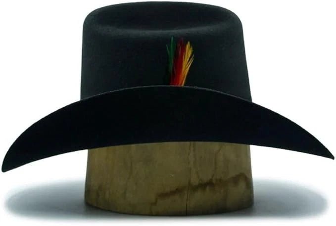 Tombstone 20X Los Dos Carnales Viejon Style Western Cowboy Fur Felt Hat - Black - OriginalWestern.com