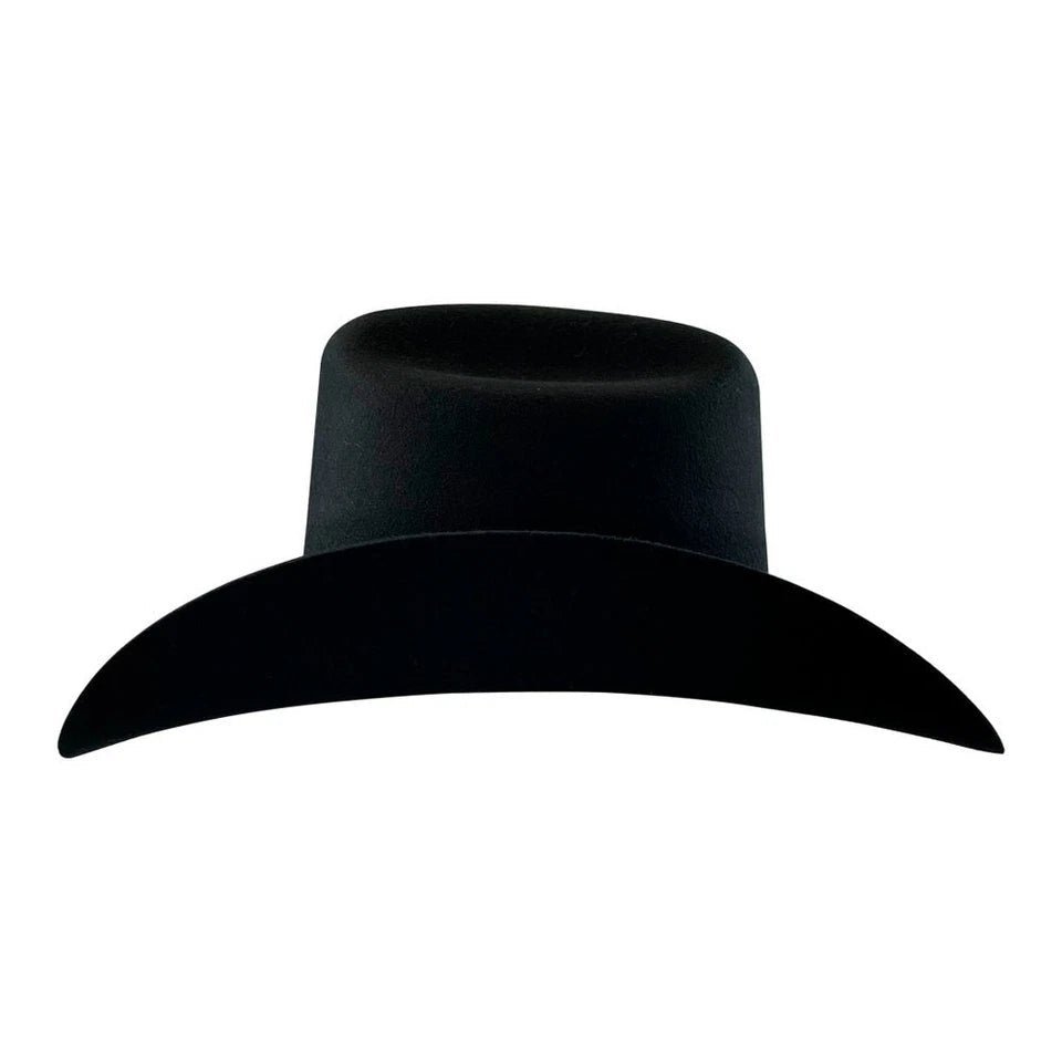 Tombstone 20X Los Dos Carnales Viejon Style Western Cowboy Fur Felt Hat - Black - OriginalWestern.com