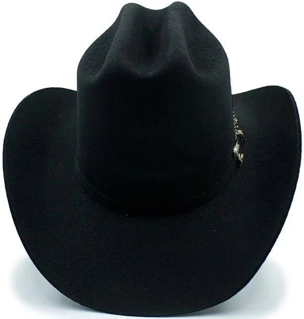 Tombstone 20X Los Dos Carnales Viejon Style Western Cowboy Fur Felt Hat - Black - OriginalWestern.com