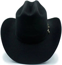 Tombstone 20X Los Dos Carnales Viejon Style Western Cowboy Fur Felt Hat - Black - OriginalWestern.com