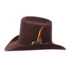 Tombstone 20X Los Dos Carnales Viejon Style Western Cowboy Fur Felt Hat - Chocolate - OriginalWestern.com