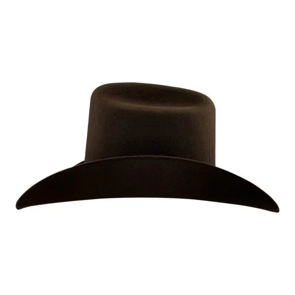 Tombstone 20X Los Dos Carnales Viejon Style Western Cowboy Fur Felt Hat - Chocolate - OriginalWestern.com