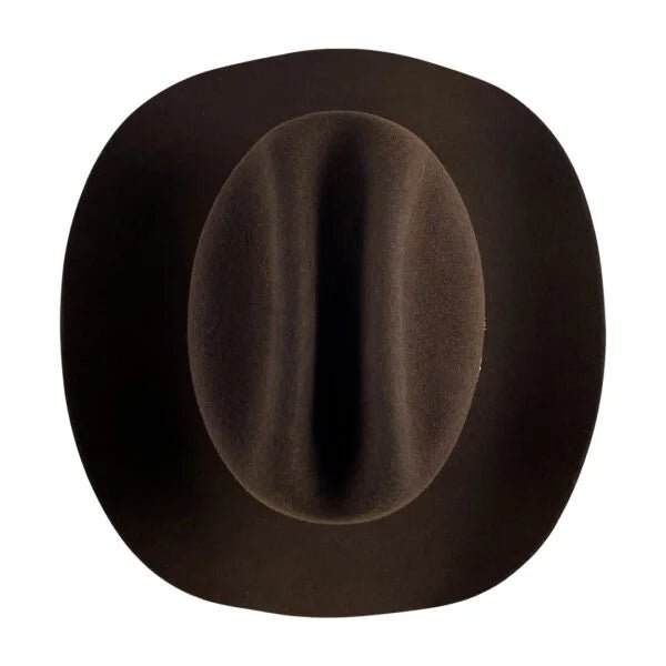 Tombstone 20X Los Dos Carnales Viejon Style Western Cowboy Fur Felt Hat - Chocolate - OriginalWestern.com