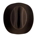 Tombstone 20X Los Dos Carnales Viejon Style Western Cowboy Fur Felt Hat - Chocolate - OriginalWestern.com