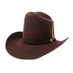 Tombstone 20X Los Dos Carnales Viejon Style Western Cowboy Fur Felt Hat - Chocolate - OriginalWestern.com