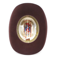 Tombstone 20X Los Dos Carnales Viejon Style Western Cowboy Fur Felt Hat - Chocolate - OriginalWestern.com