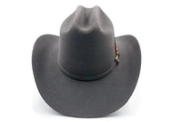 Tombstone 20X Los Dos Carnales Viejon Style Western Cowboy Fur Felt Hat - Granite Gray - OriginalWestern.com