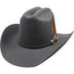 Tombstone 20X Los Dos Carnales Viejon Style Western Cowboy Fur Felt Hat - Granite Gray - OriginalWestern.com