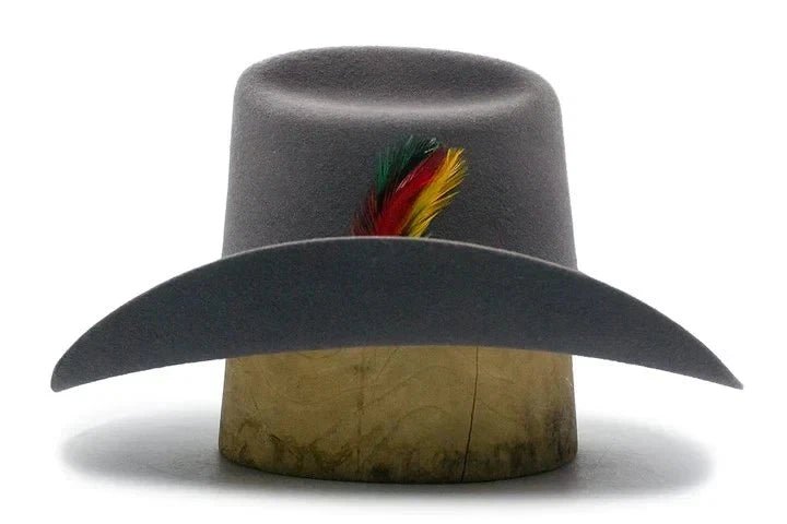 Tombstone 20X Los Dos Carnales Viejon Style Western Cowboy Fur Felt Hat - Granite Gray - OriginalWestern.com