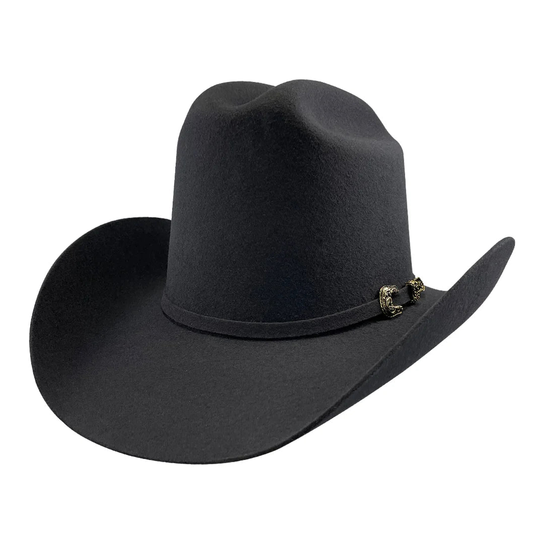 Tombstone 20X Los Dos Carnales Viejon Style Western Cowboy Fur Felt Hat - Granite Gray - OriginalWestern.com