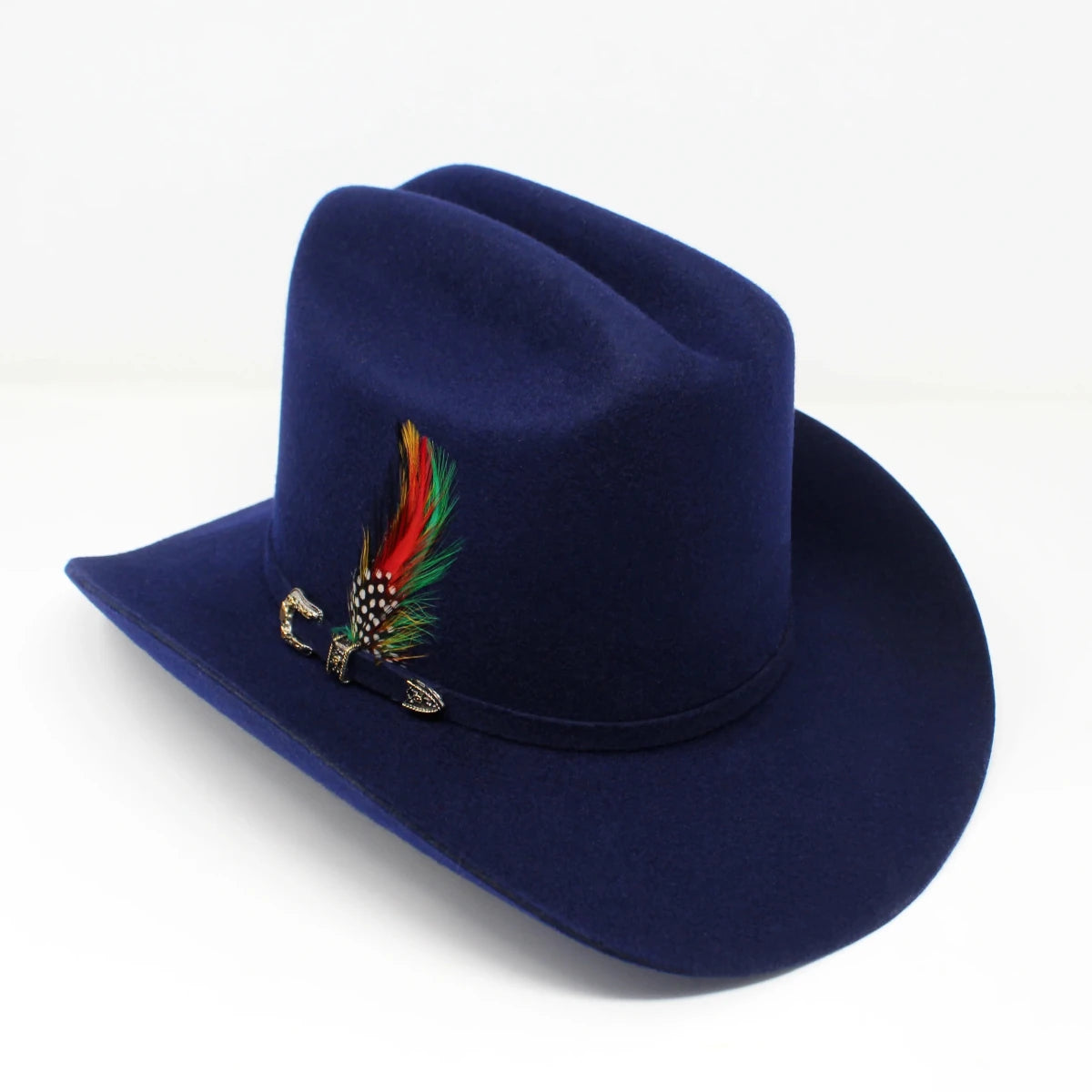 Tombstone 20X Los Dos Carnales Viejon Style Western Cowboy Fur Felt Hat - Navy Blue - OriginalWestern.com
