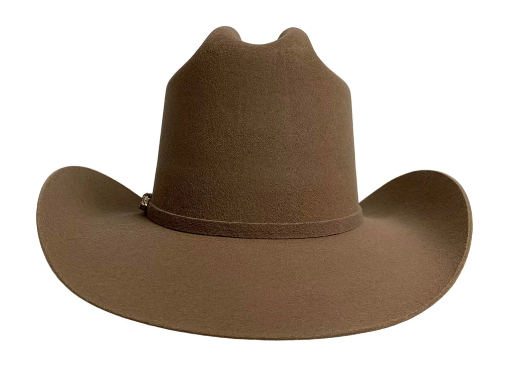 Tombstone 20X Los Dos Carnales Viejon Style Western Cowboy Fur Felt Hat - Nutria Camel - OriginalWestern.com
