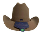 Tombstone 20X Los Dos Carnales Viejon Style Western Cowboy Fur Felt Hat - Nutria Camel - OriginalWestern.com