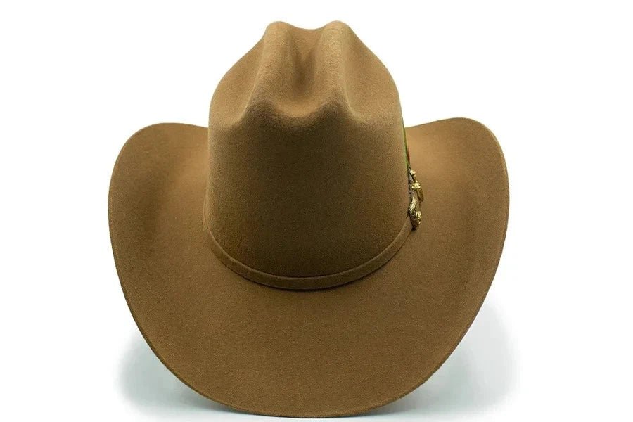 Tombstone 20X Los Dos Carnales Viejon Style Western Cowboy Fur Felt Hat - Nutria Camel - OriginalWestern.com