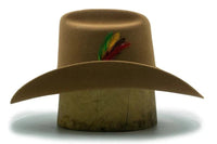 Tombstone 20X Los Dos Carnales Viejon Style Western Cowboy Fur Felt Hat - Nutria Camel - OriginalWestern.com
