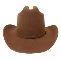 Tombstone 20X Los Dos Carnales Viejon Style Western Cowboy Fur Felt Hat - Walnut Pecan - OriginalWestern.com