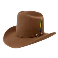 Tombstone 20X Los Dos Carnales Viejon Style Western Cowboy Fur Felt Hat - Walnut Pecan - OriginalWestern.com