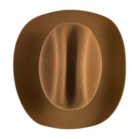 Tombstone 20X Los Dos Carnales Viejon Style Western Cowboy Fur Felt Hat - Walnut Pecan - OriginalWestern.com